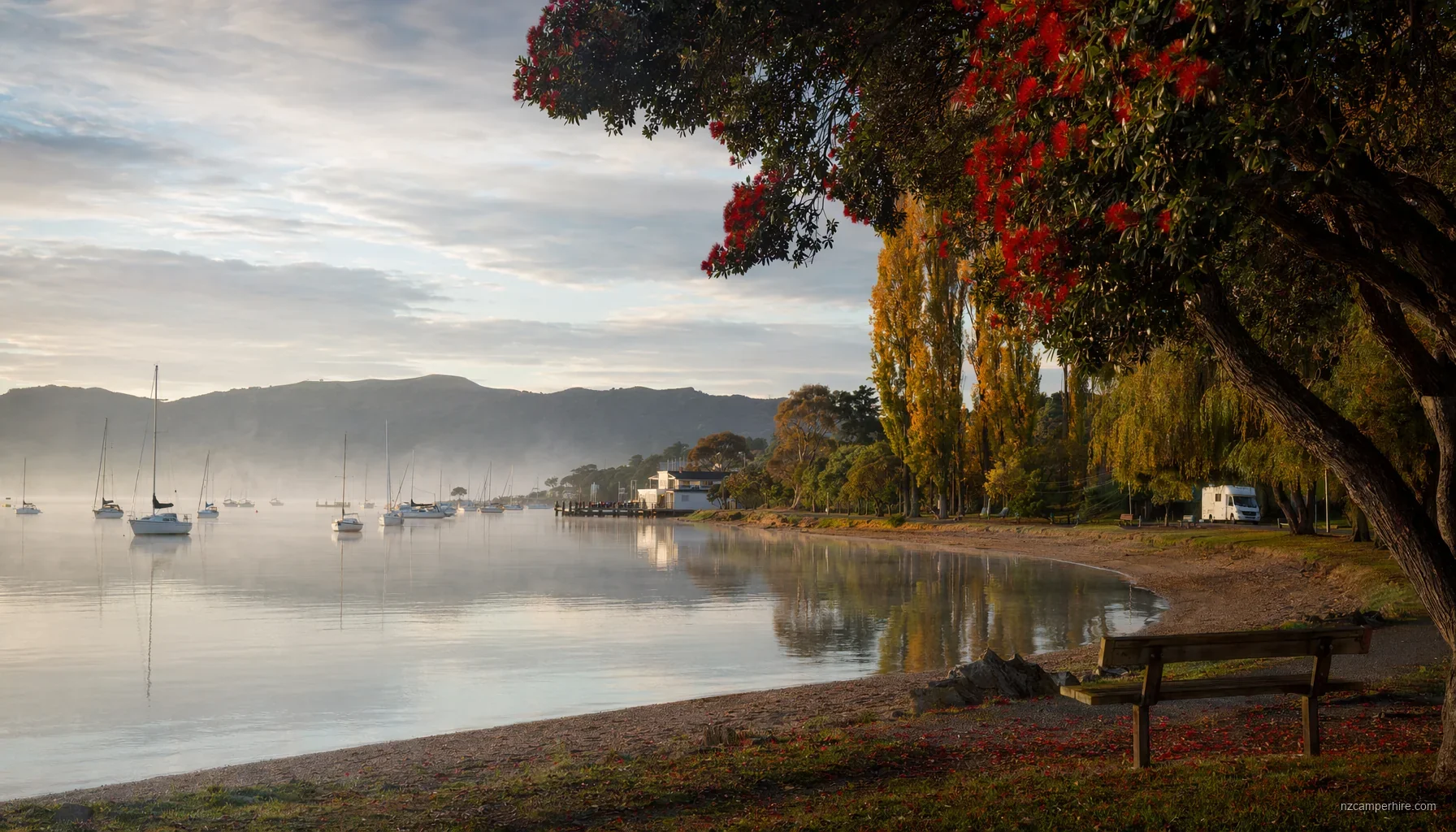 NZ motorhome travel in Bay of Islands during April