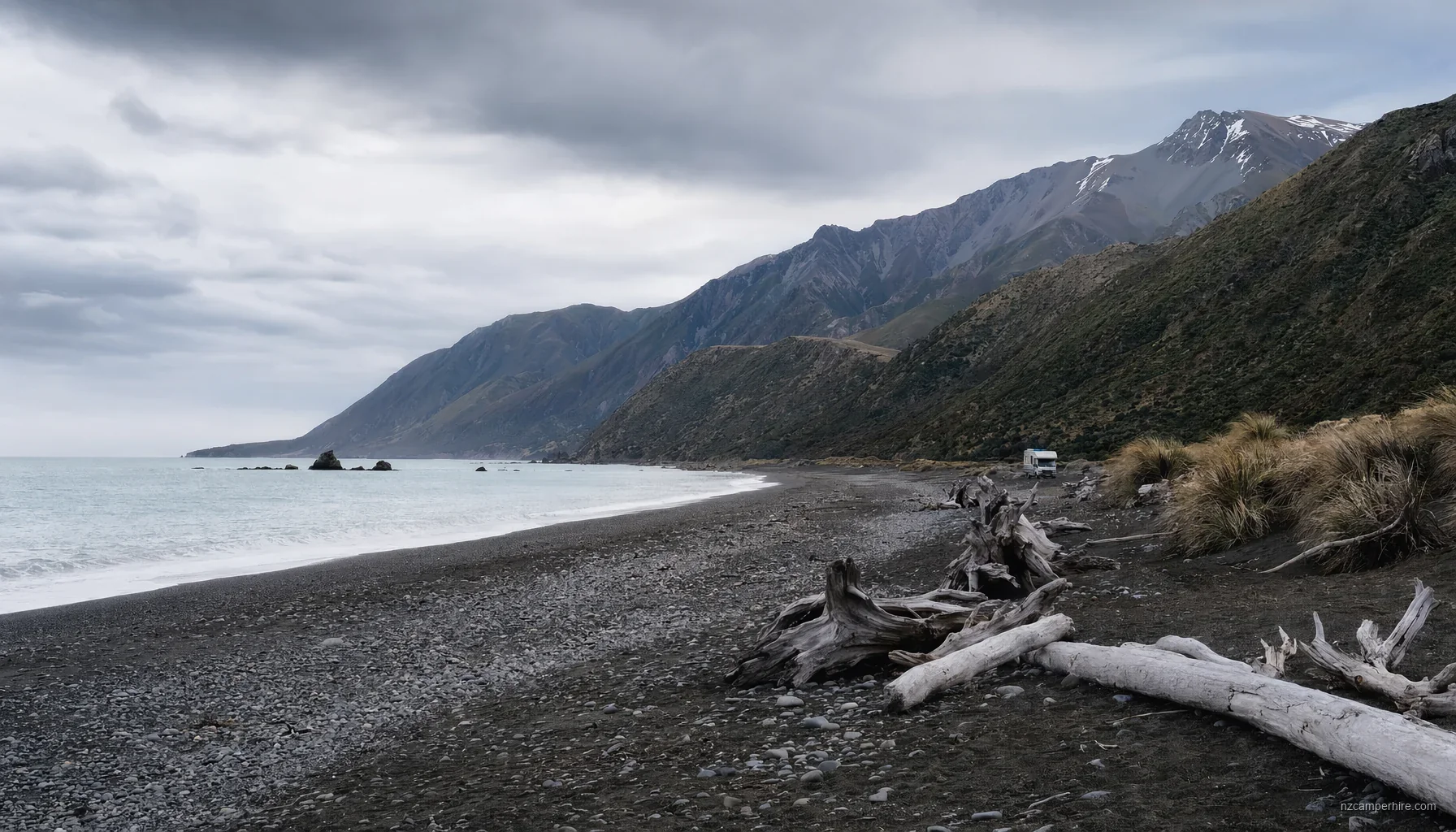 NZ motorhome travel in West Coast during December