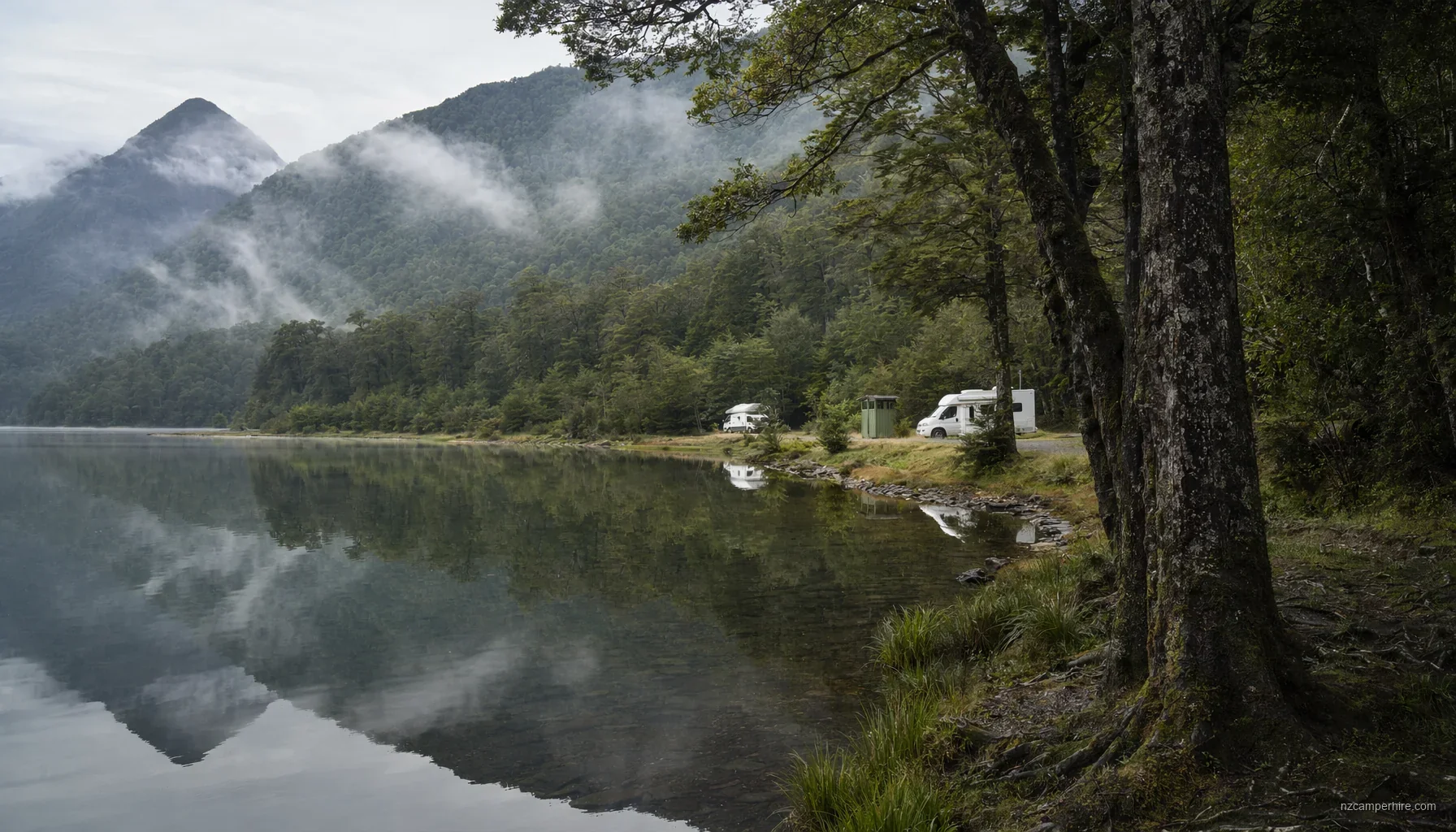 Lake Paringa (West Coast) DOC campsite — motorhome guide — DOC campsite