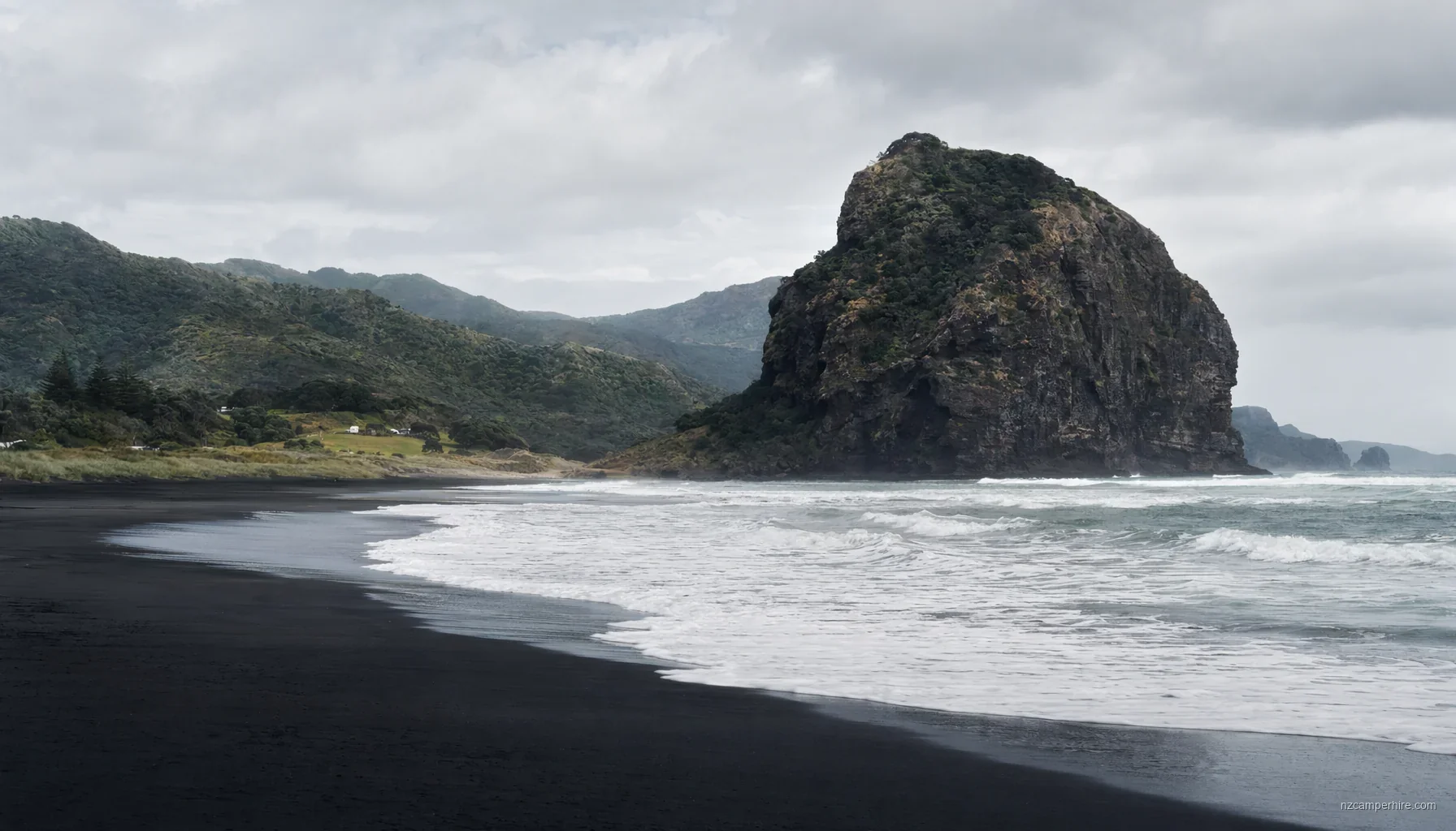 Piha Beach campground DOC campsite — motorhome guide — DOC campsite
