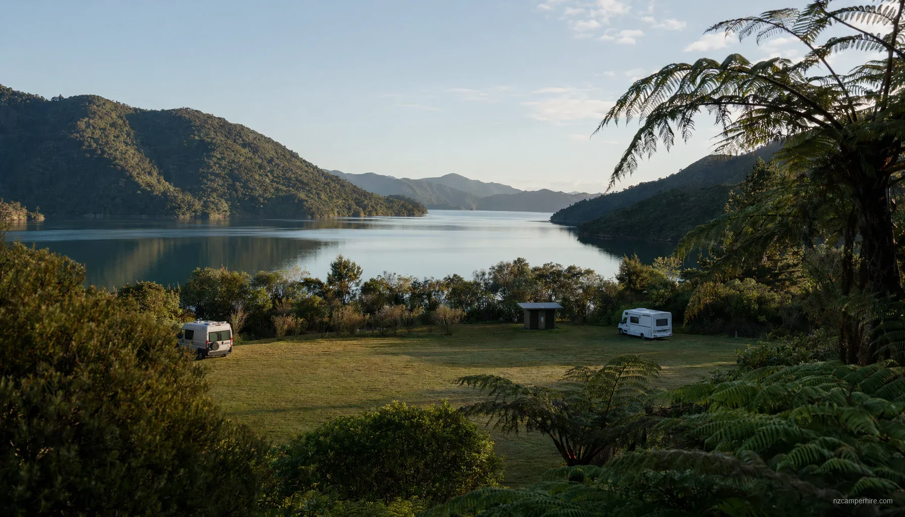 Queen Charlotte Sound DOC DOC campsite — motorhome guide — DOC campsite