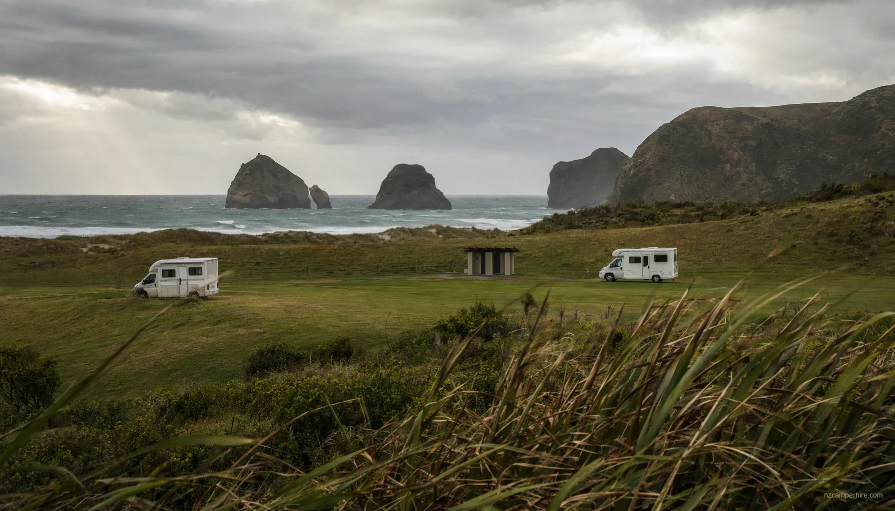 Wharariki Beach / Puponga DOC campsite — motorhome guide — DOC campsite