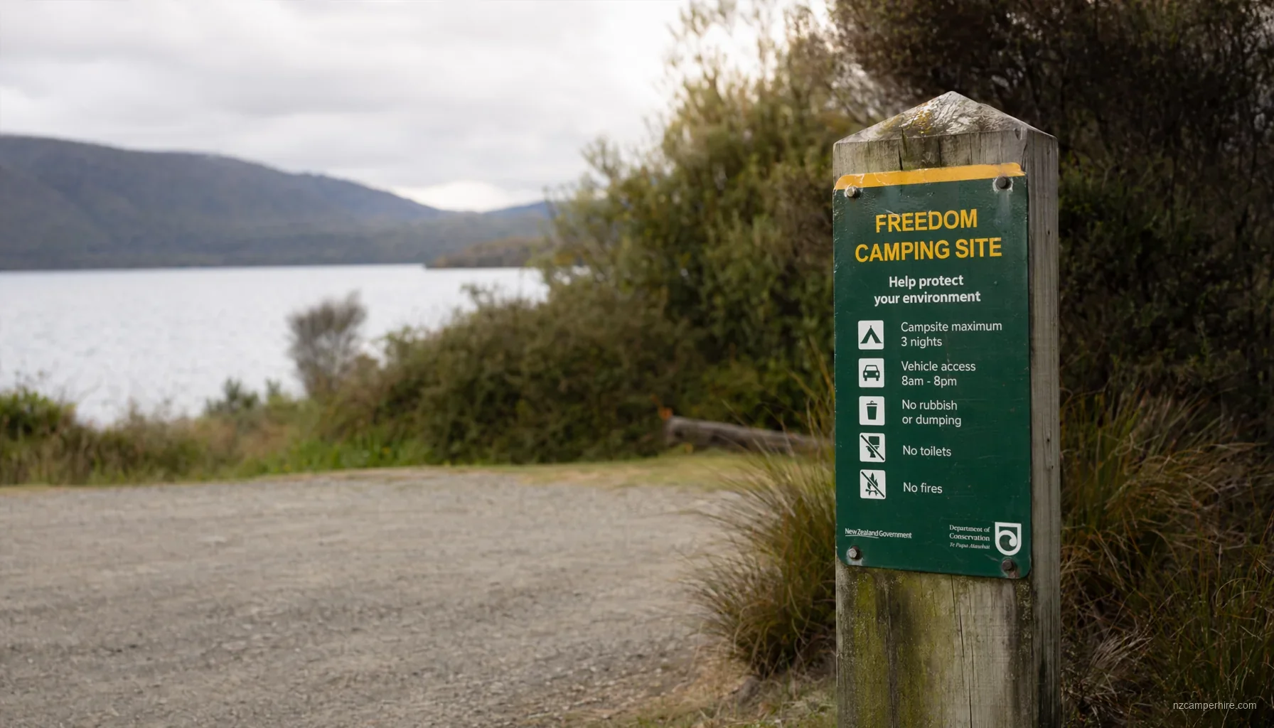 Freedom camping in NZ