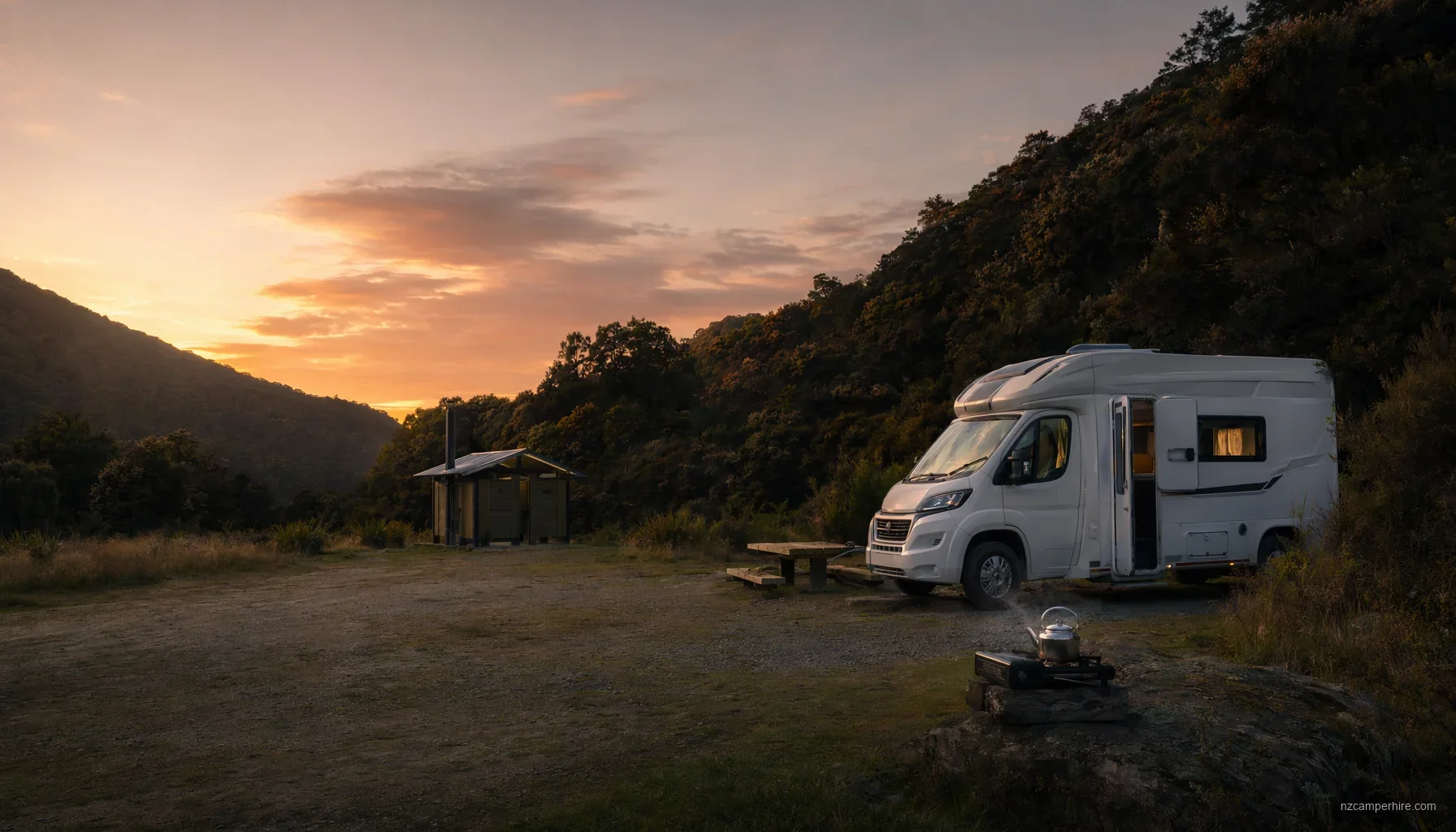 Budget road-trip with planned stopovers (DOC-heavy)