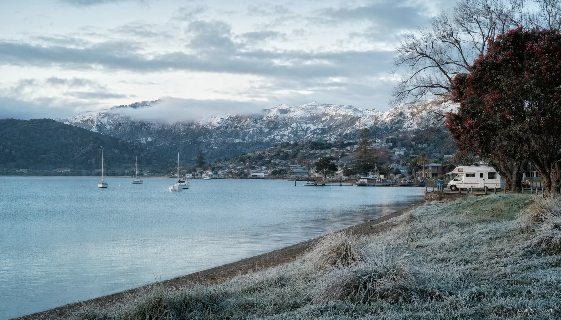 NZ motorhome travel in Bay of Islands during June