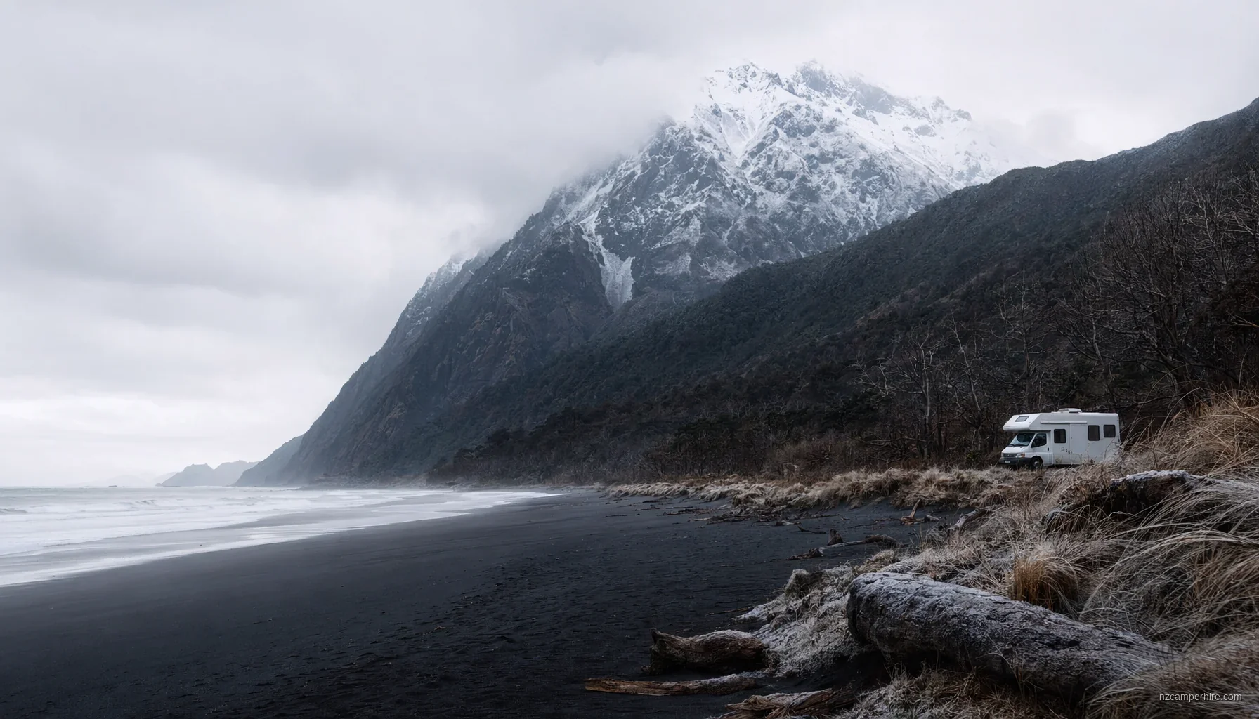 NZ motorhome travel in West Coast during June
