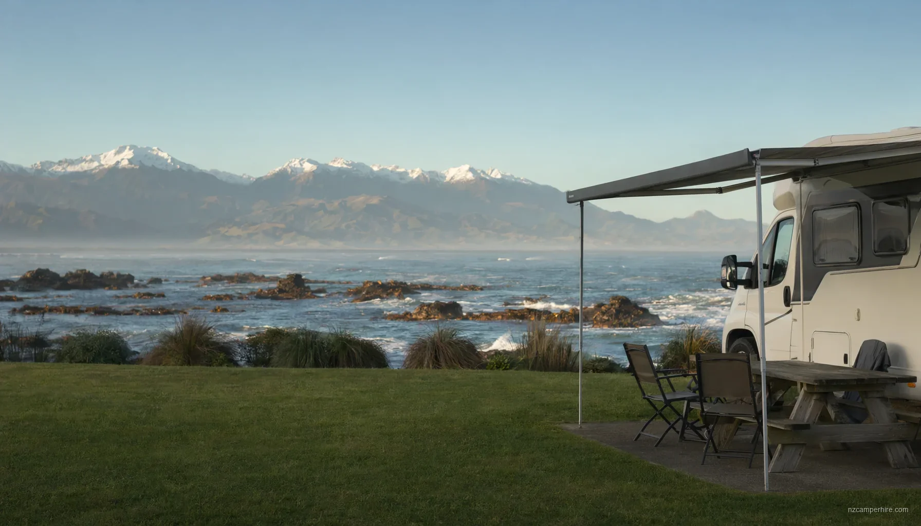 Kaikoura holiday parks (non-Top10) — motorhome stay guide — NZ holiday park