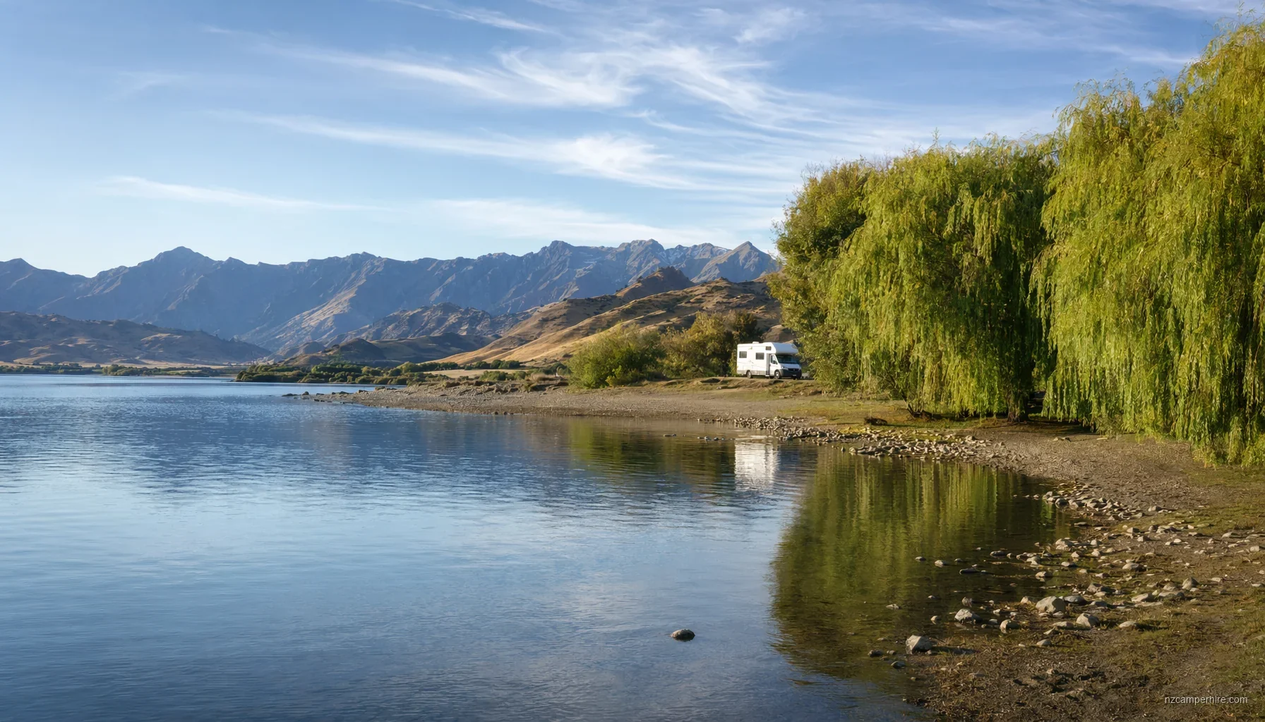 NZ motorhome travel in Wanaka during March