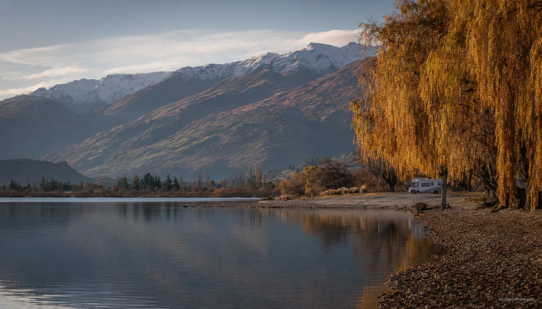 NZ motorhome travel in Wanaka during May