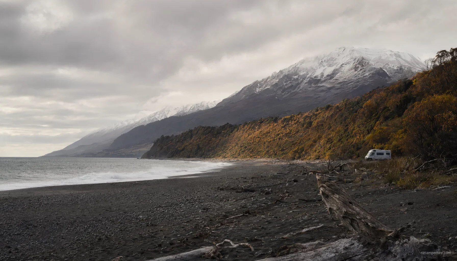 NZ motorhome travel in West Coast during May