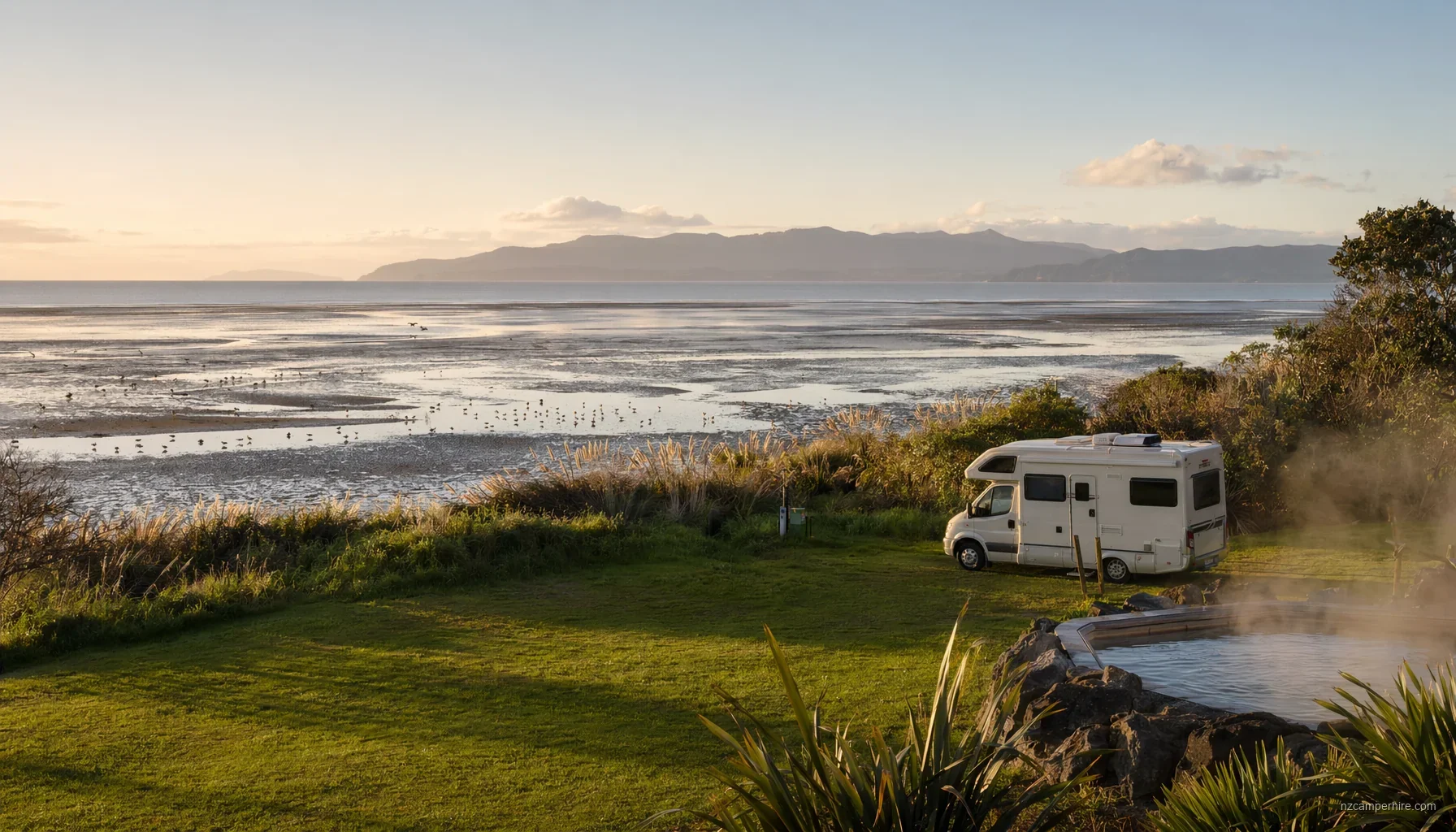 Miranda Holiday Park — motorhome stay guide — NZ holiday park