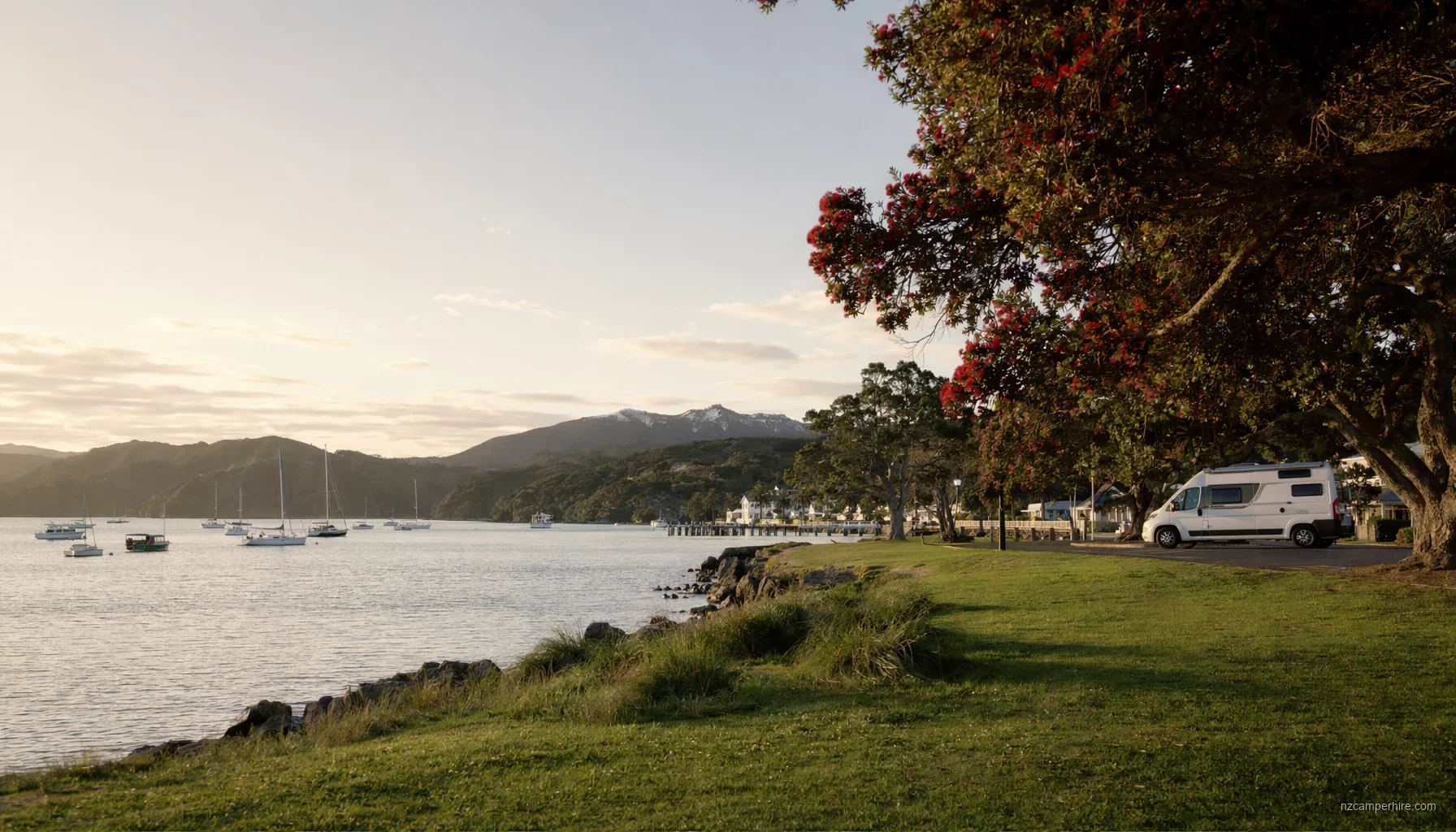NZ motorhome travel in Bay of Islands during November