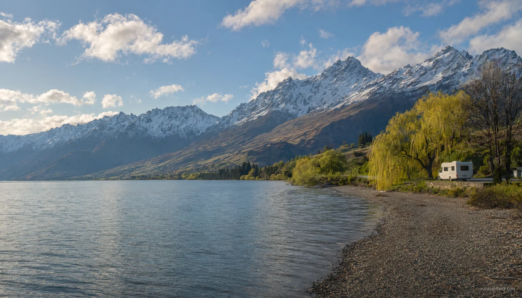 NZ motorhome travel in Queenstown during October