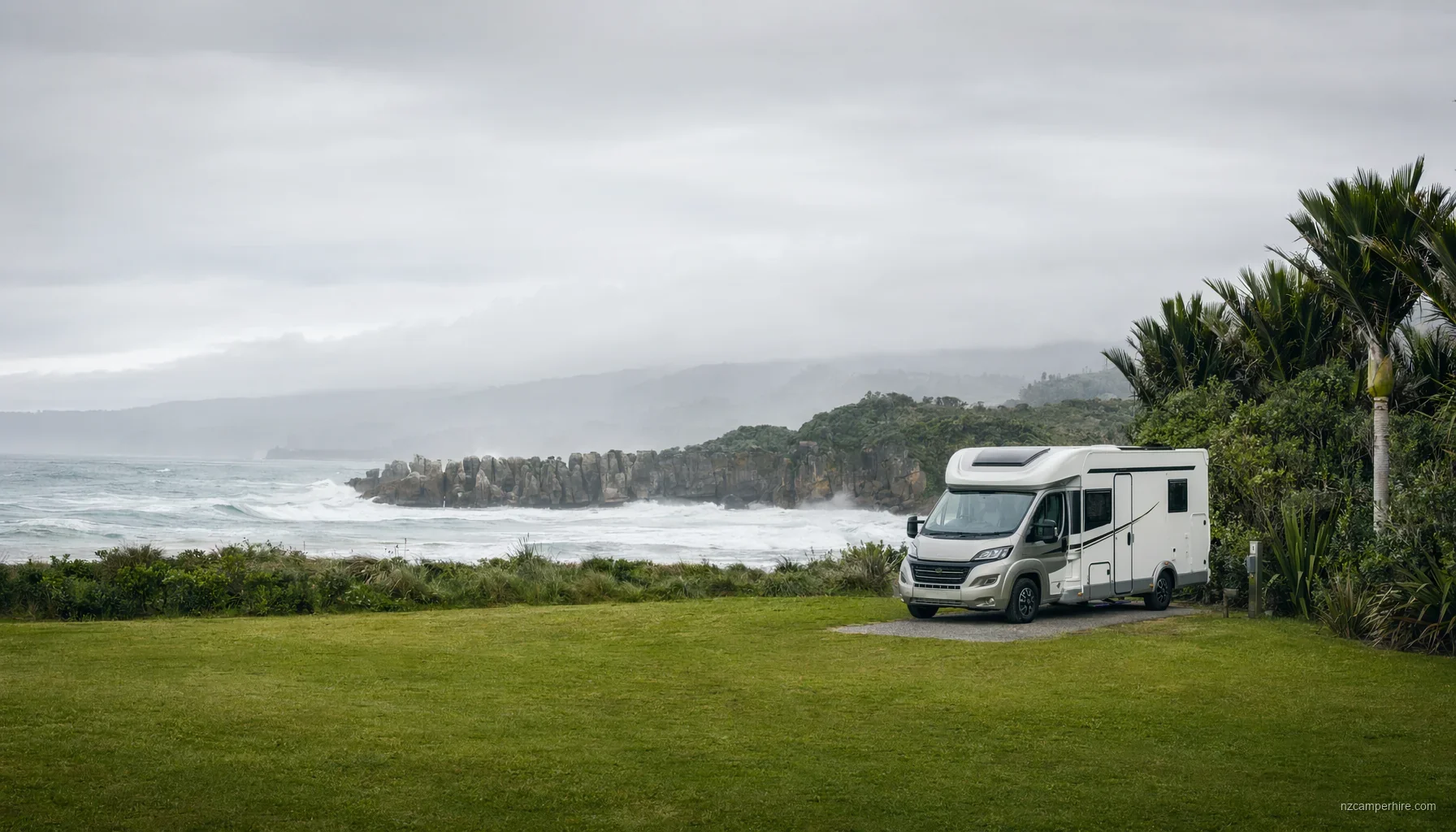 Punakaiki Beach Camp / area — motorhome stay guide — NZ holiday park