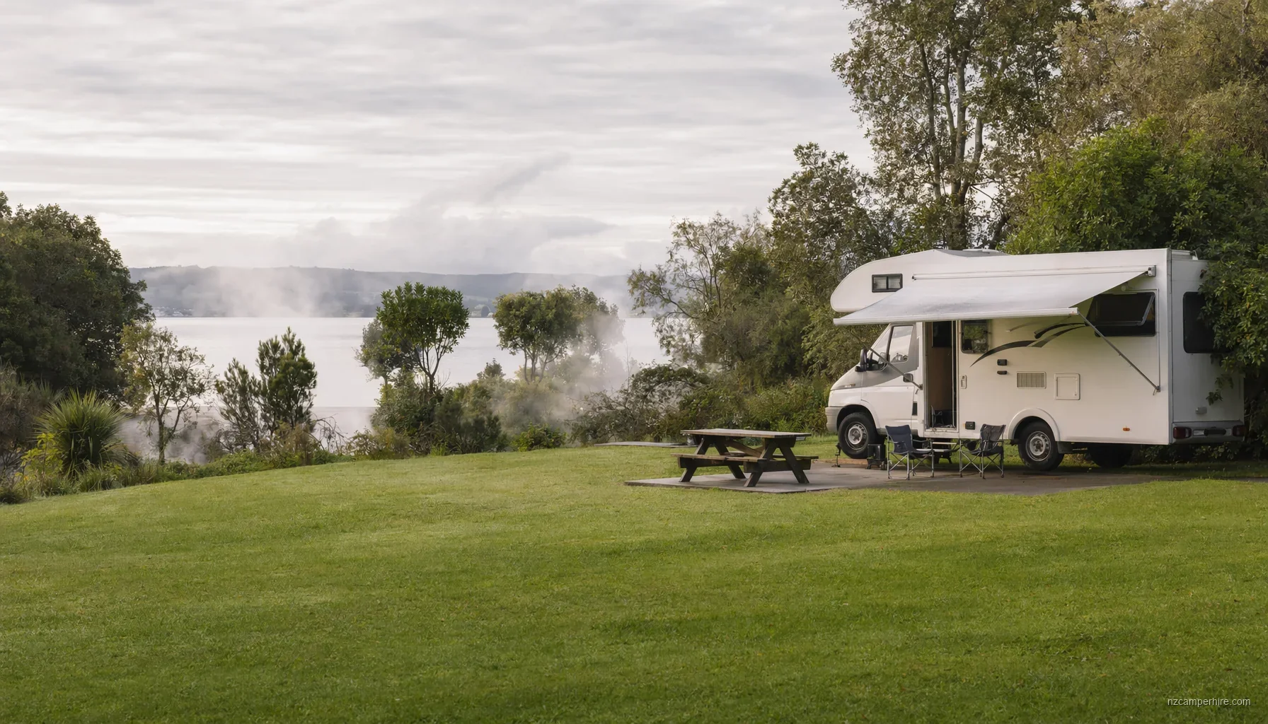 Rotorua holiday parks (non-Thermal-park) — motorhome stay guide — NZ holiday park