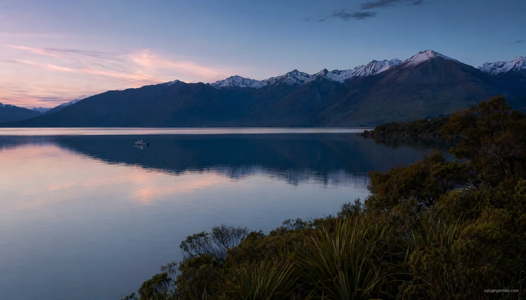 Queenstown + Fiordland loop — NZ campervan route