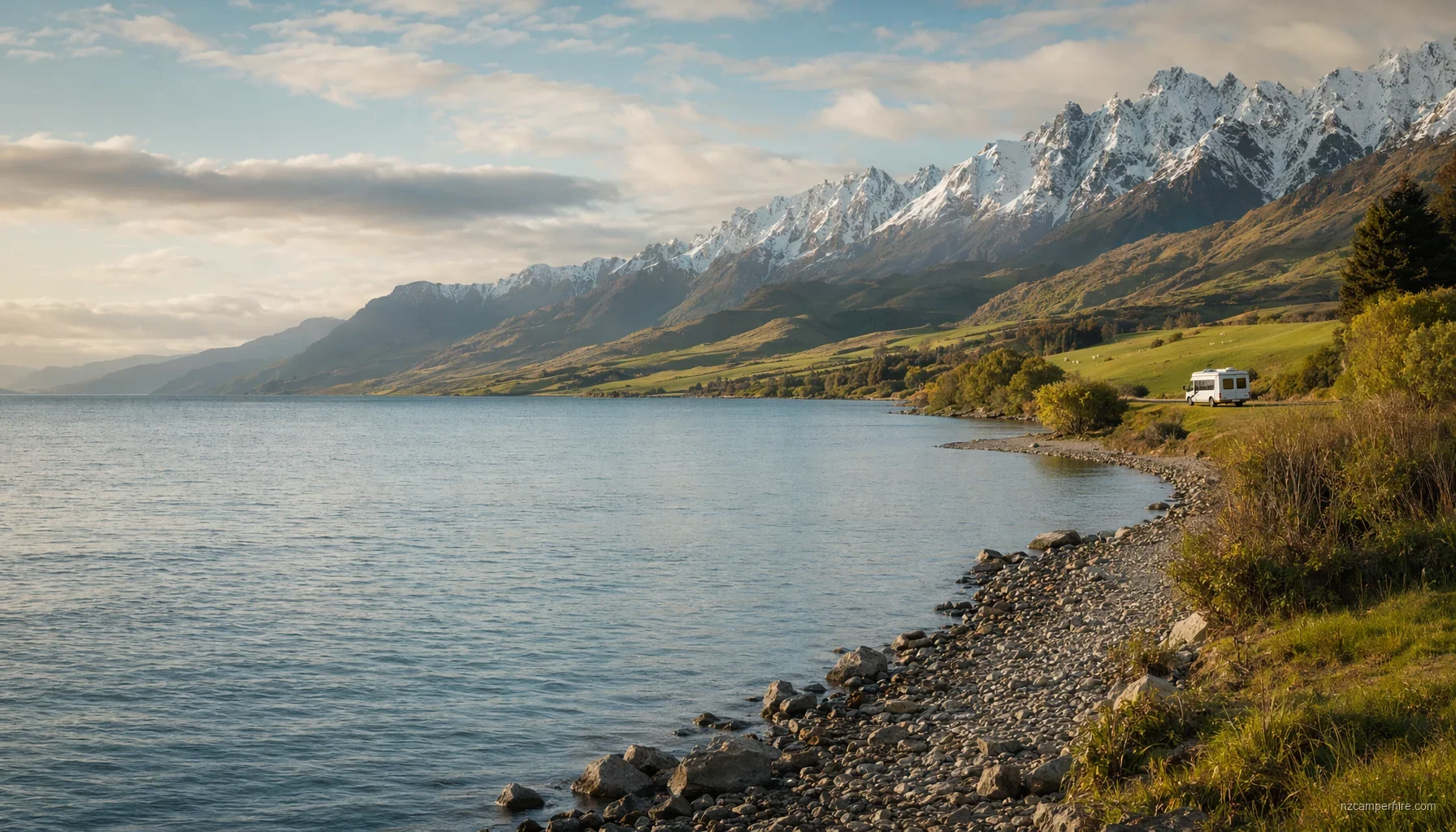 NZ motorhome travel in Queenstown during September