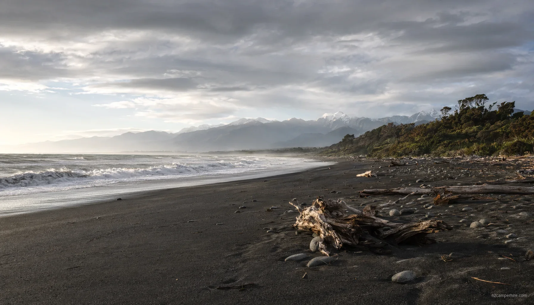 NZ motorhome travel in West Coast during September