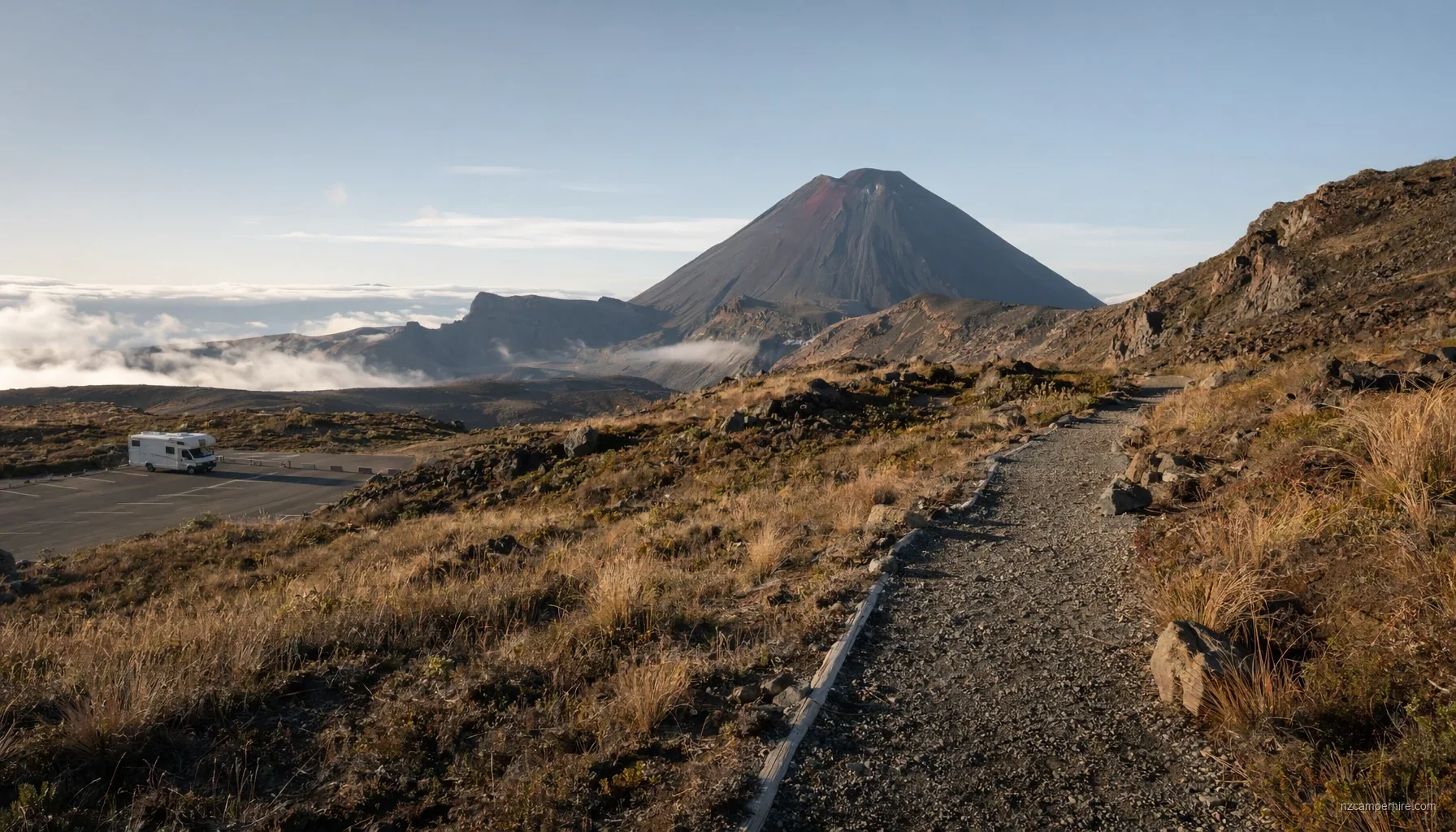 Alpine Crossing By Motorhome in Tongariro National Park