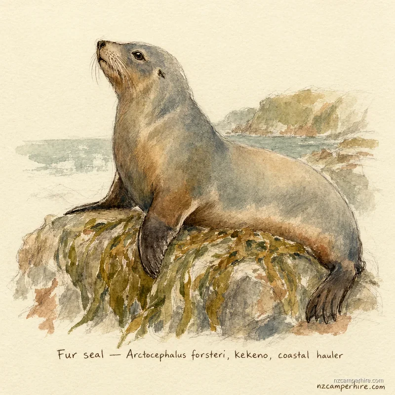 Sketched in Kaikoura