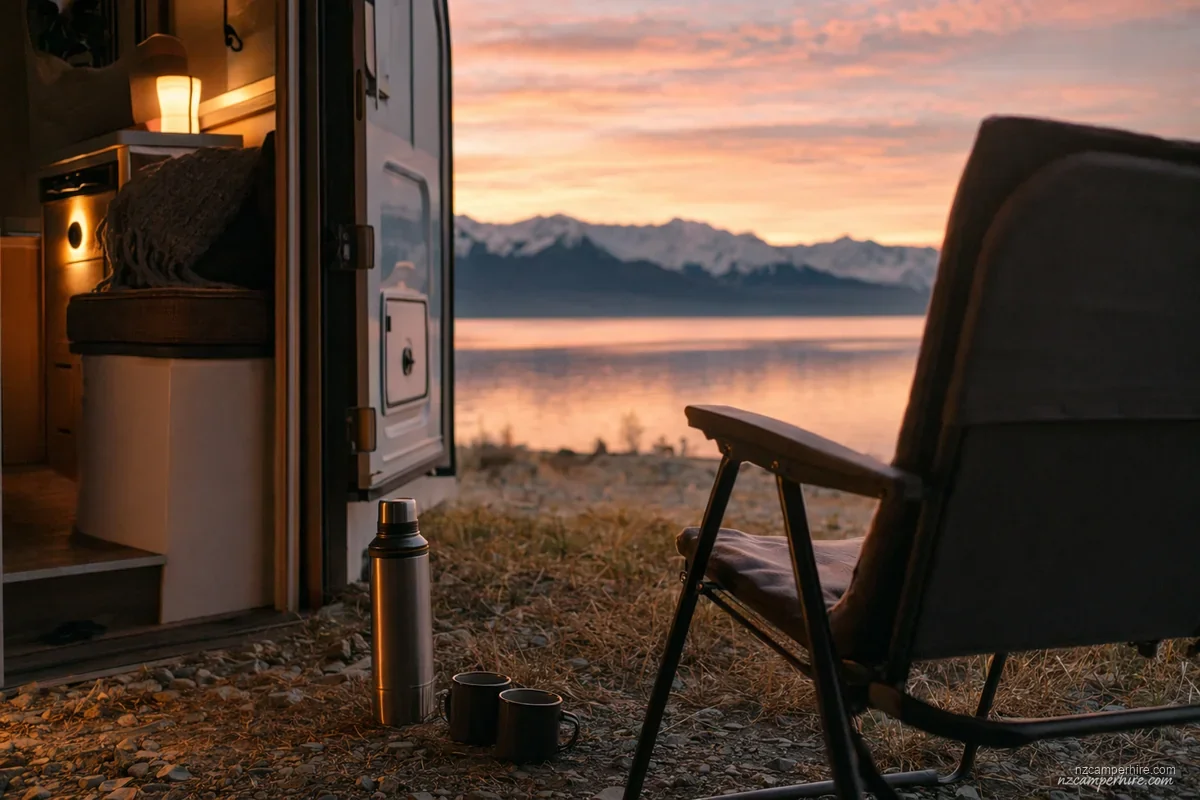 A quiet moment on the Auckland to Coromandel — motorhome drive guide route